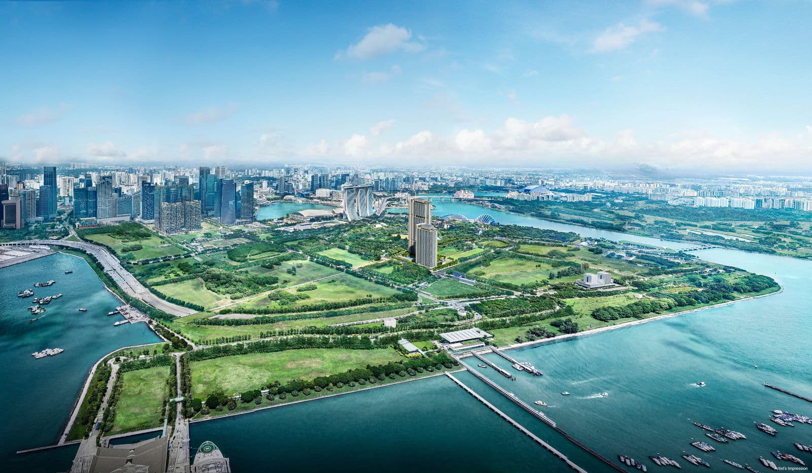 One Marina Gardens, the developer's image